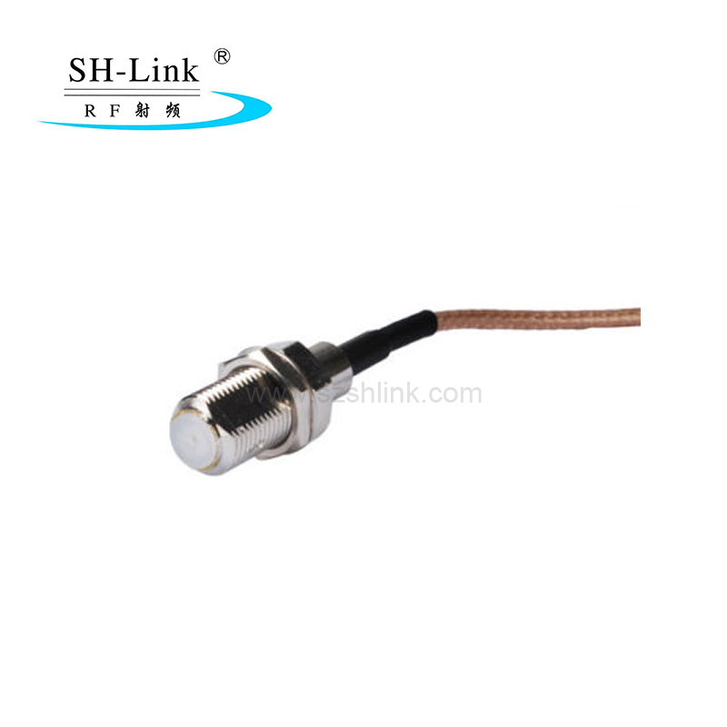 F female to MCX male with RG316 coaxial cable assembly